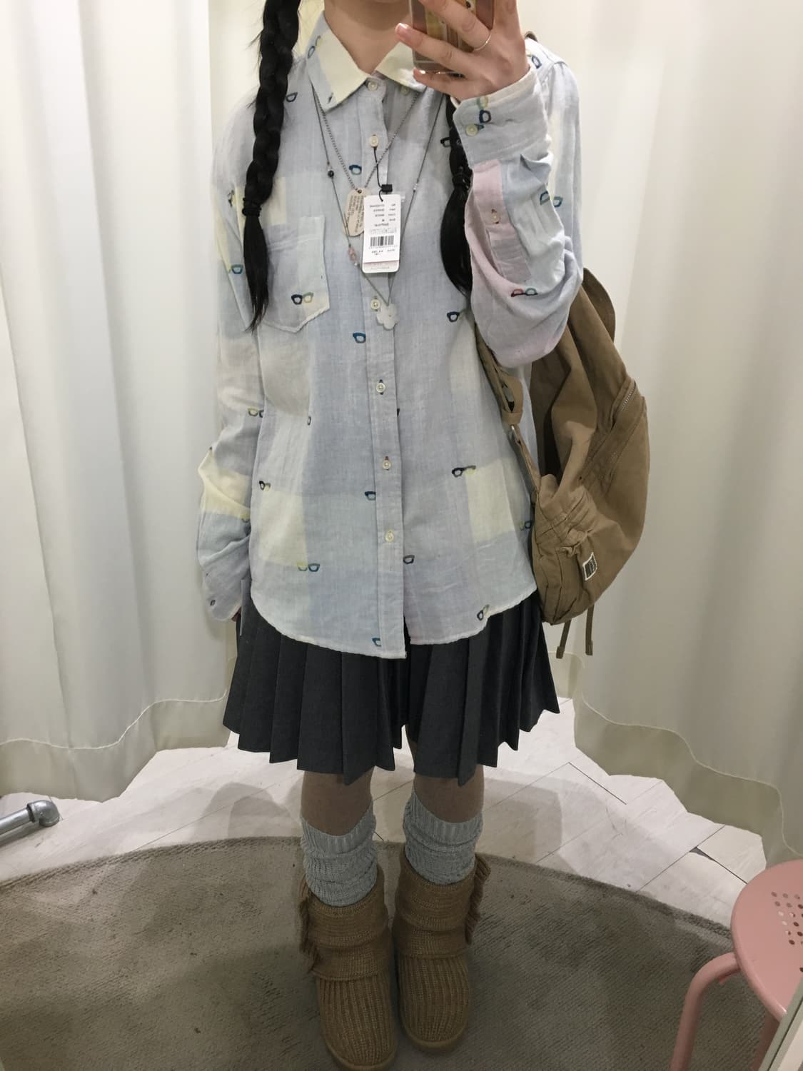 glass check shirt 상품이미지3