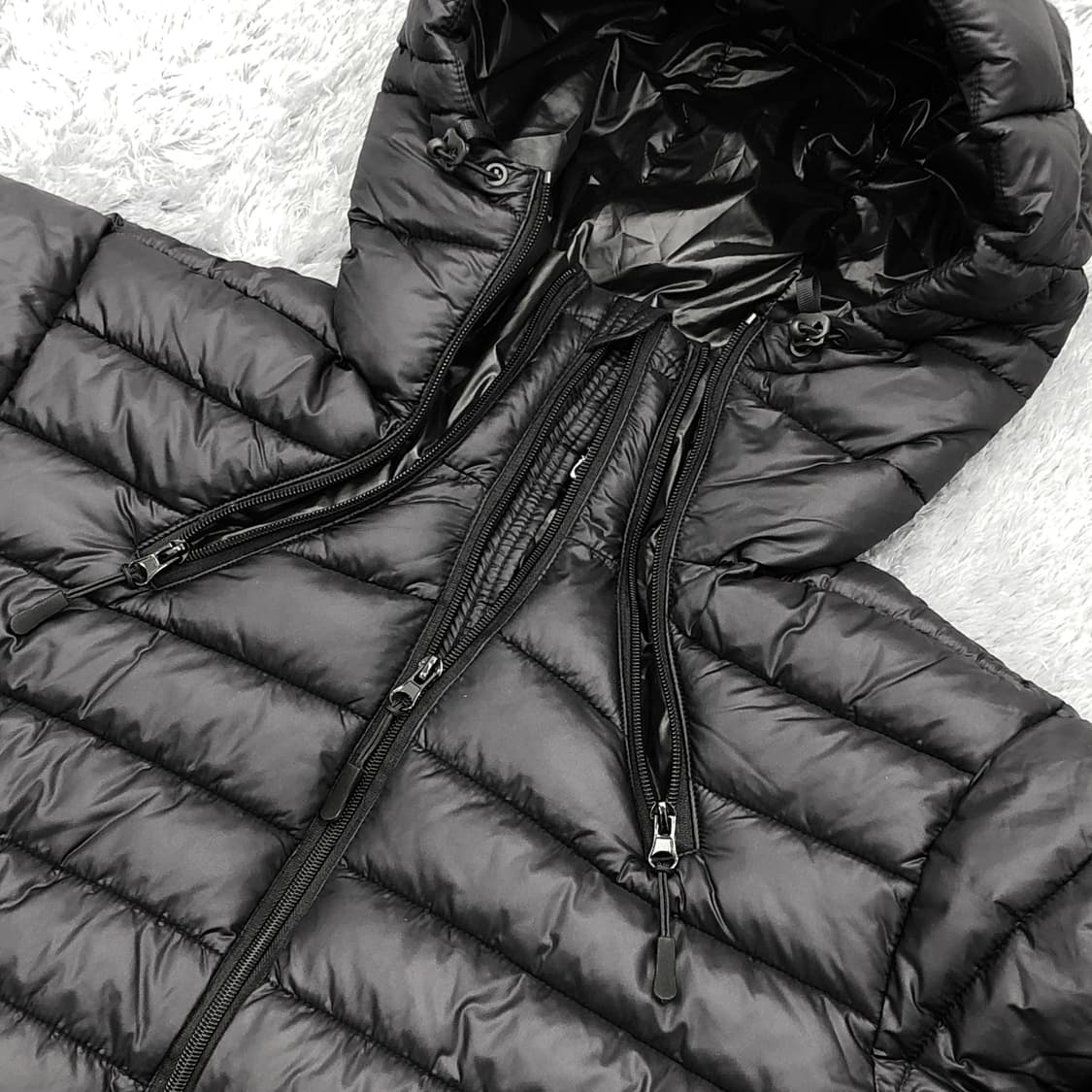 [premium] 립스탁 경량패딩 블랙 상품이미지5
