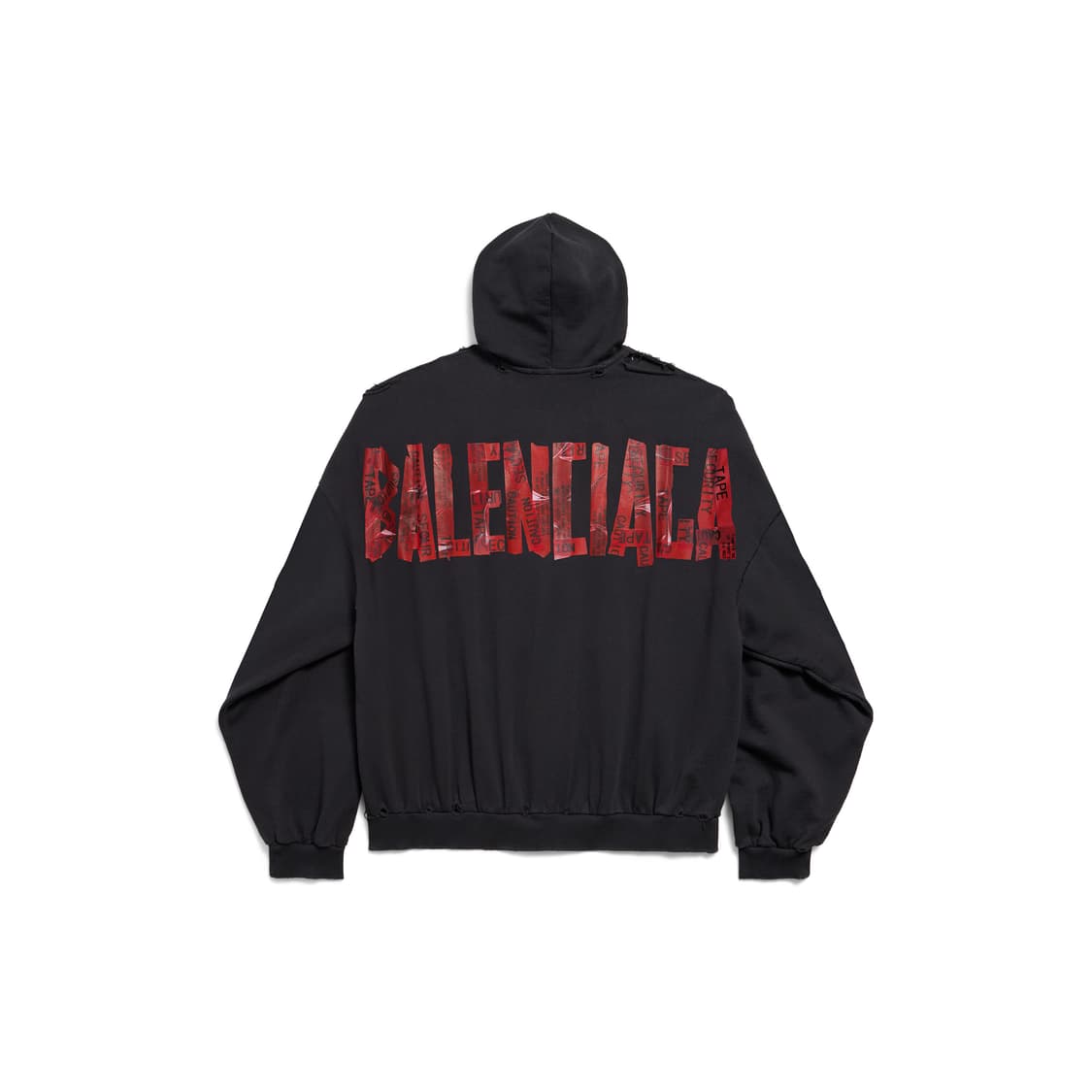 발렌시아가 시큐리티 테이프 후드집업 상품이미지1