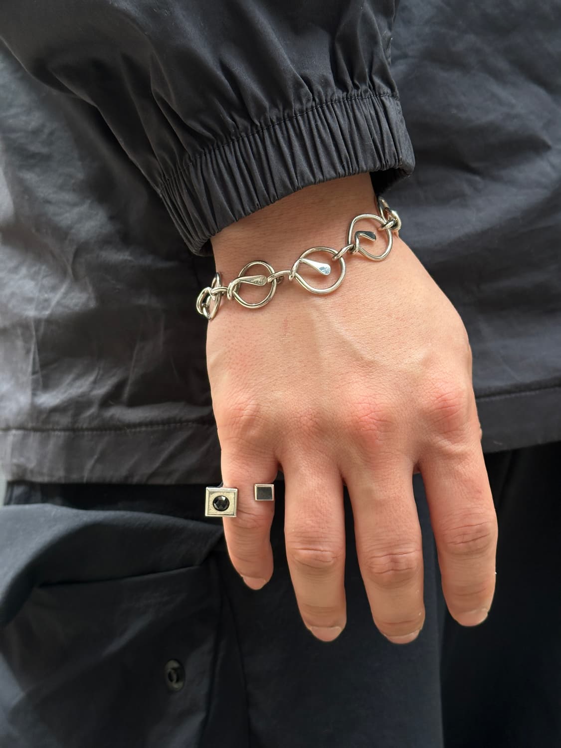 Mexico Agua Circle 925Silver Bracelet  상품이미지5