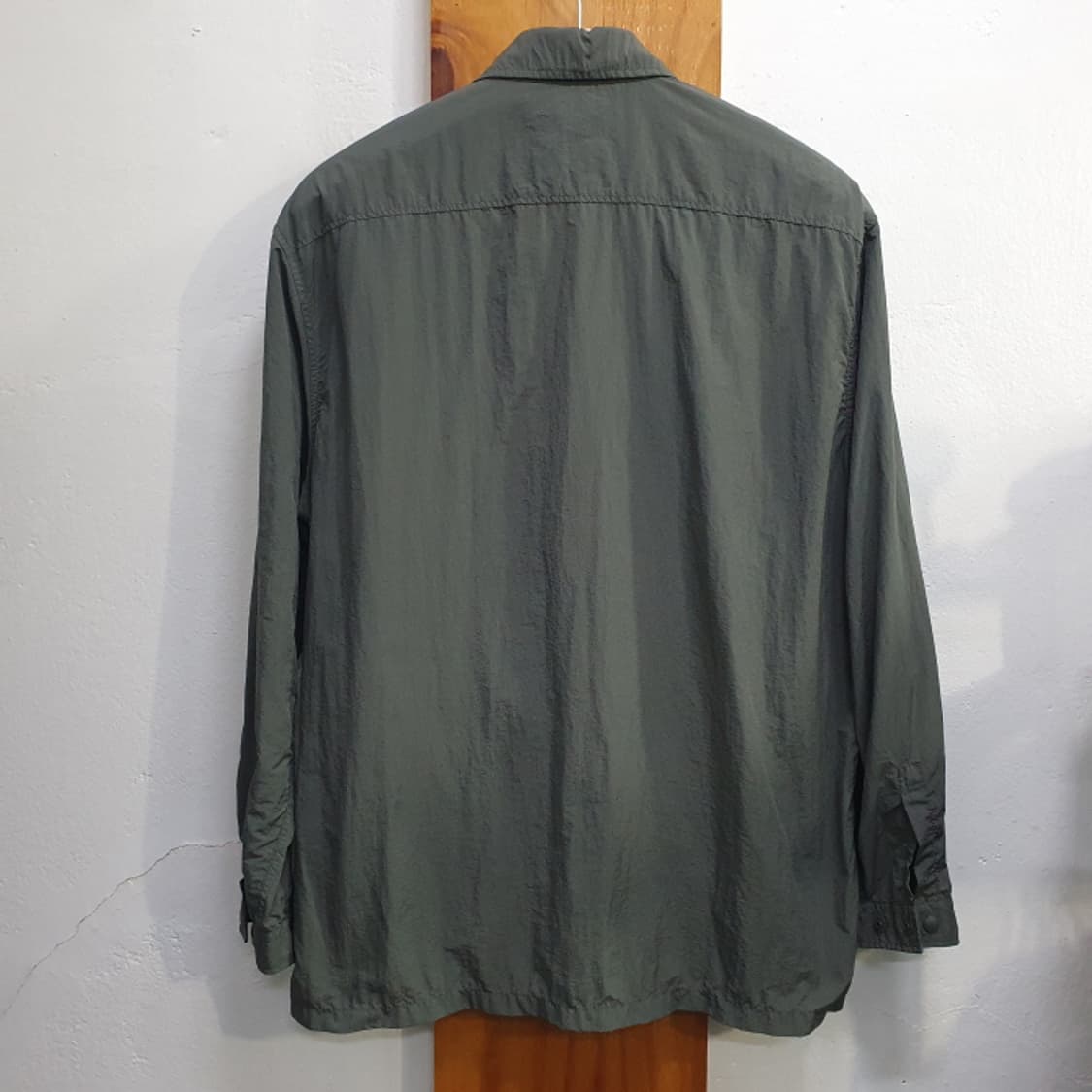 올젠 카키색 오버핏 긴팔남방(105) 상품이미지6