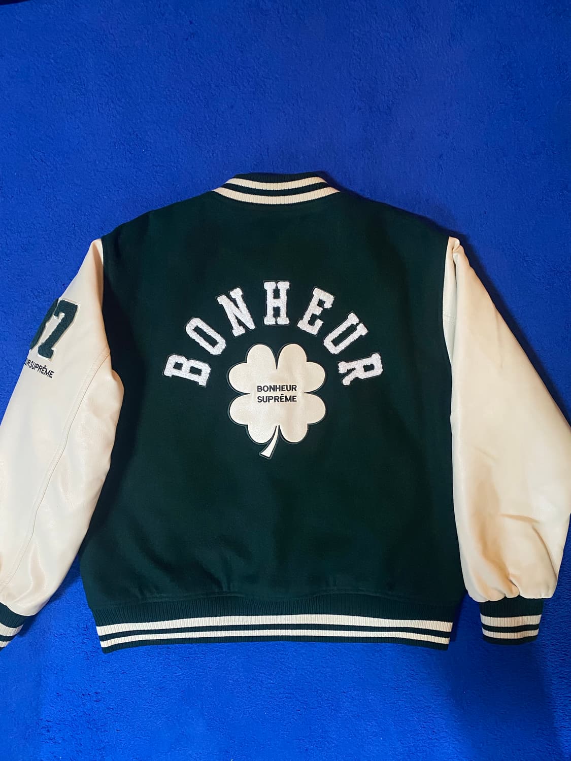 Frankstone 프랭크스톤 그린 Bonheur 바시티 자켓 야구 점퍼 상품이미지5