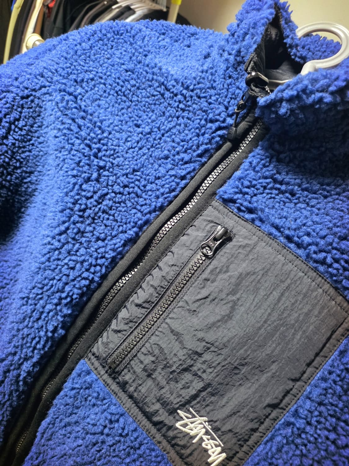 스투시 쉐르파 리버시블 자켓 블루 상품이미지1