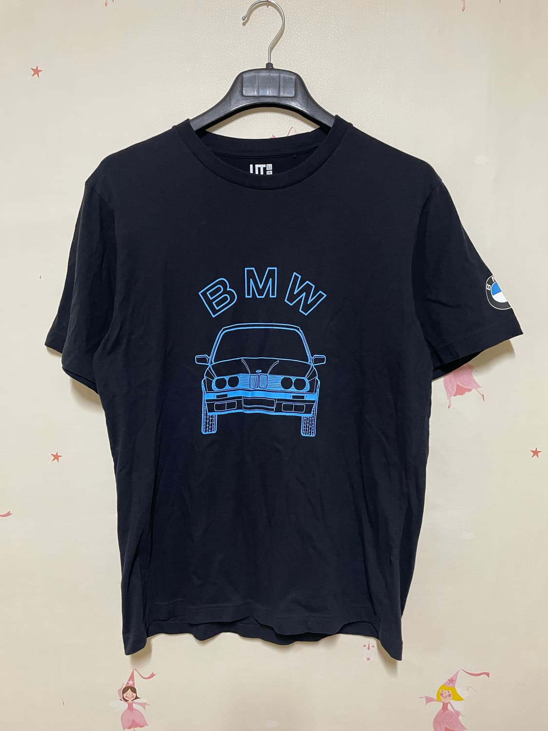 BMW 유니클로 콜라보 반팔 티셔츠 블랙 상품이미지1