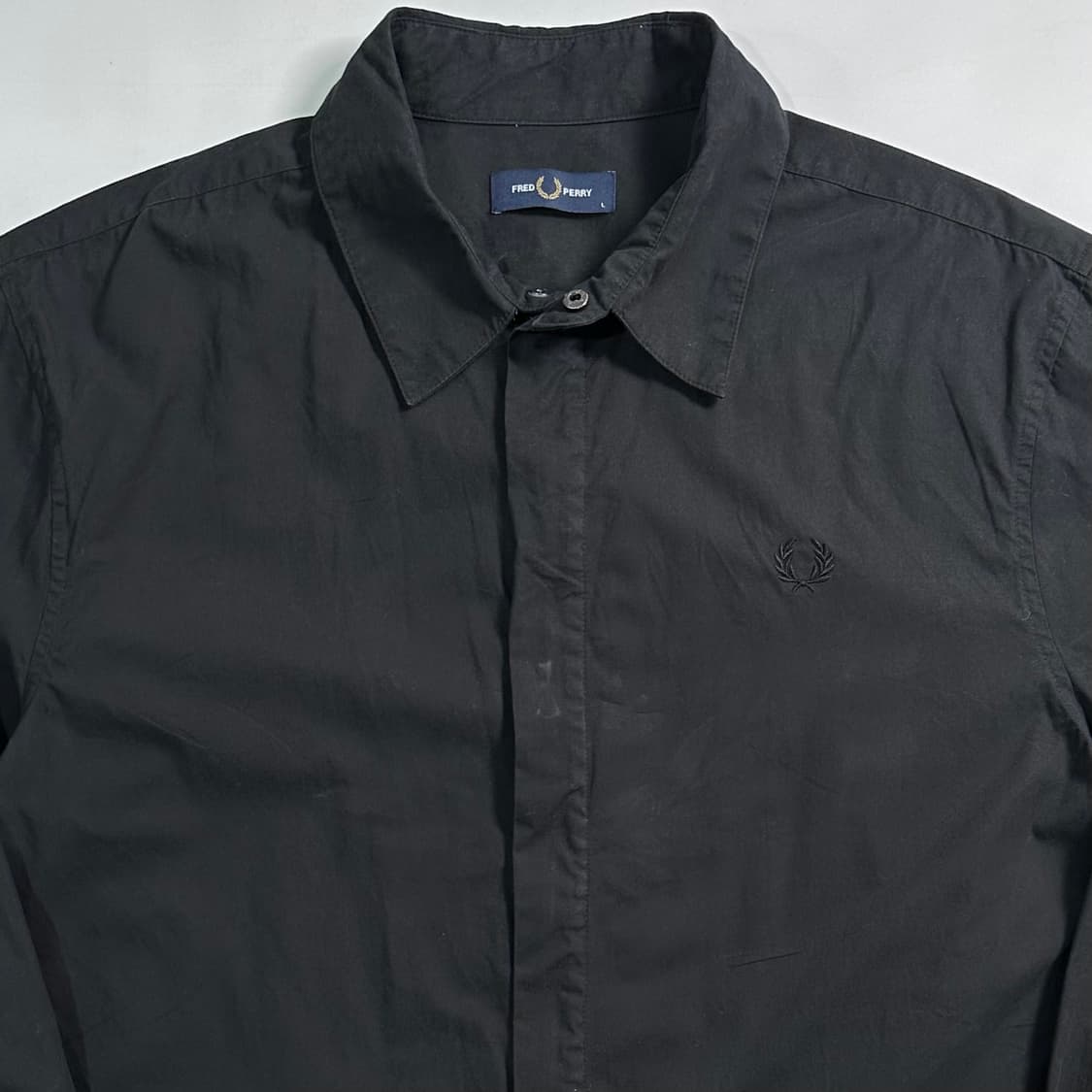 프레드페리 블랙 셔츠 자켓 상품이미지2