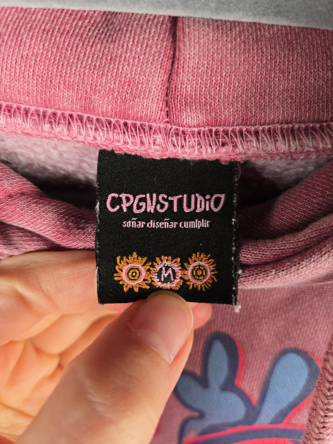 [무료배송]꼼파뇨 M 여성 기모 피그먼트 후드티 인디핑크 상품이미지7