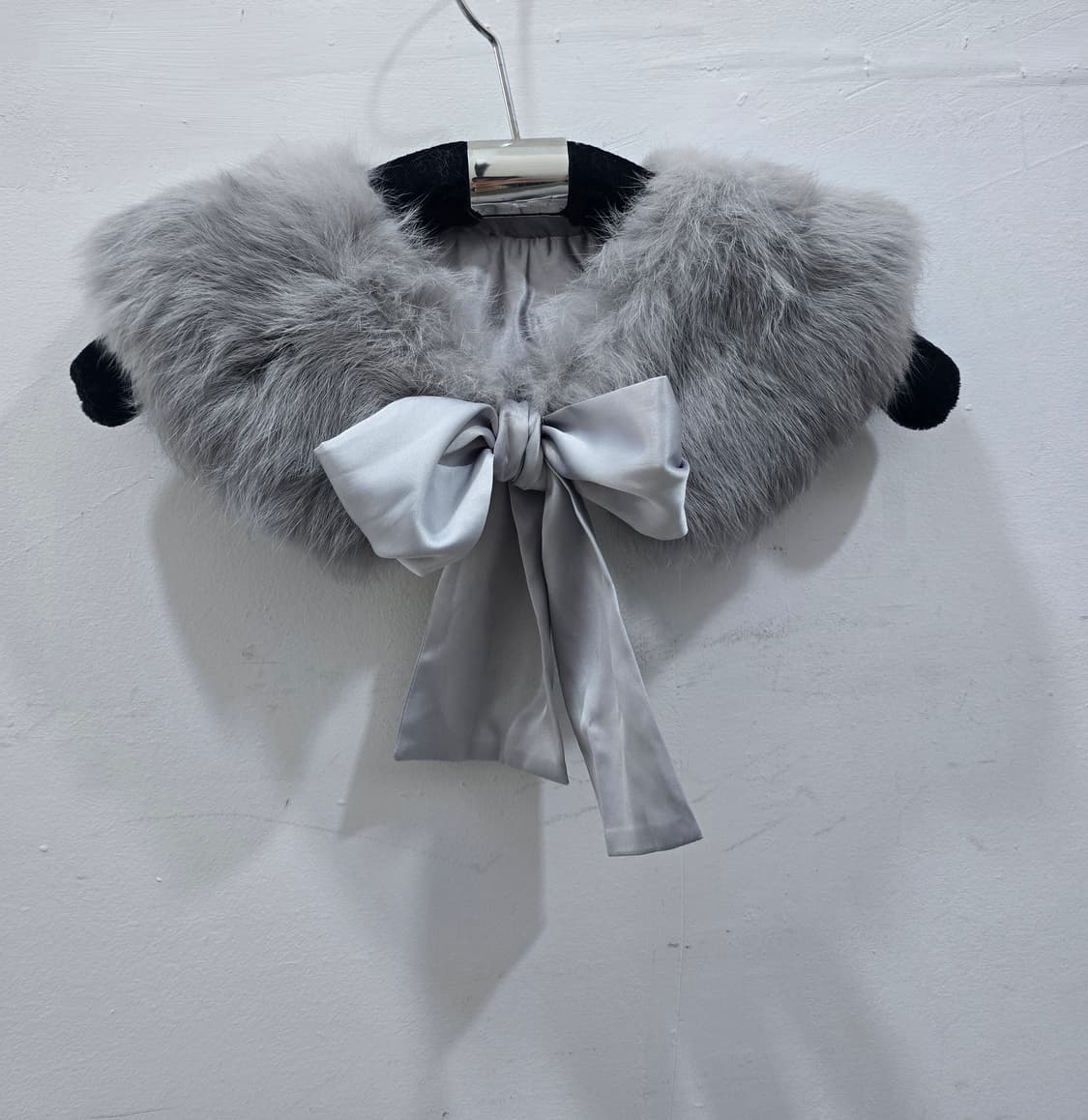 리얼퍼 숄 머플러 그레이 상품이미지1