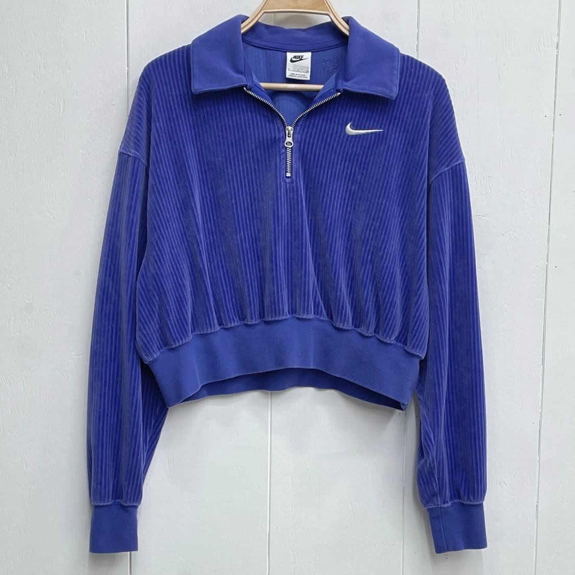 나이키 벨루어 코듀로이 크롭 하프 집업 상품이미지2