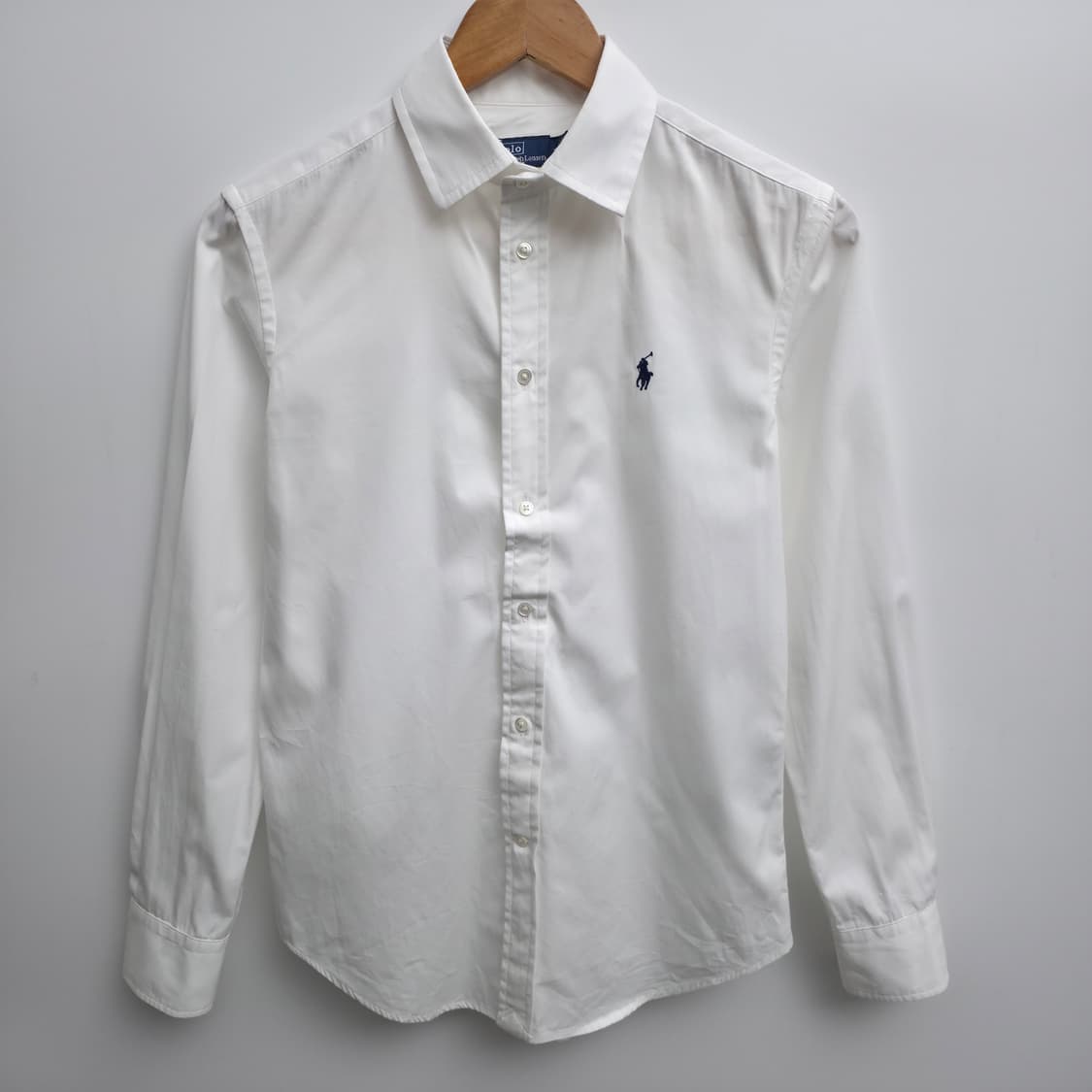 [S,2] 폴로 랄프로렌 화이트 셔츠 신형 큐알택 상품이미지1