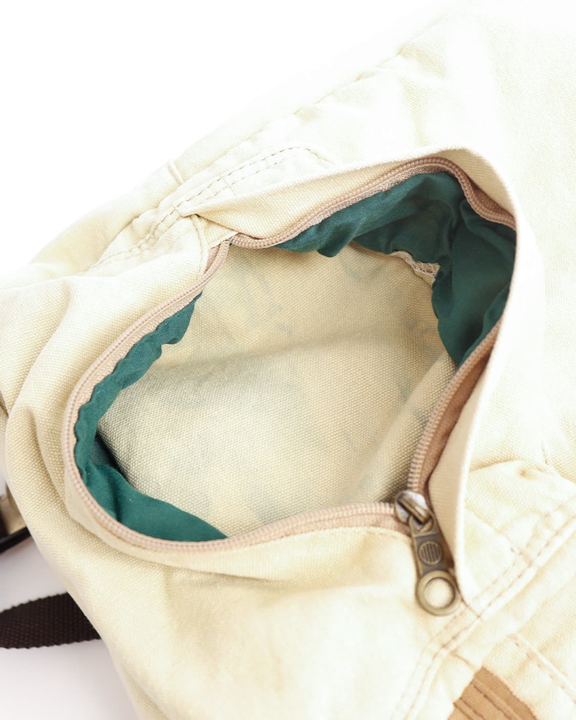 [anello] 아이보리 워시드 캔버스 백팩 상품이미지4