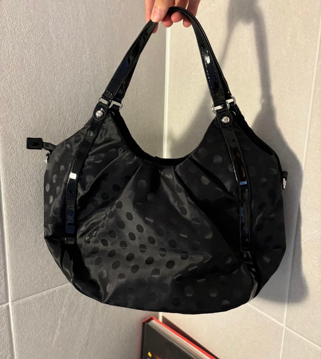 Y’saccs 블랙 도트백 상품이미지2