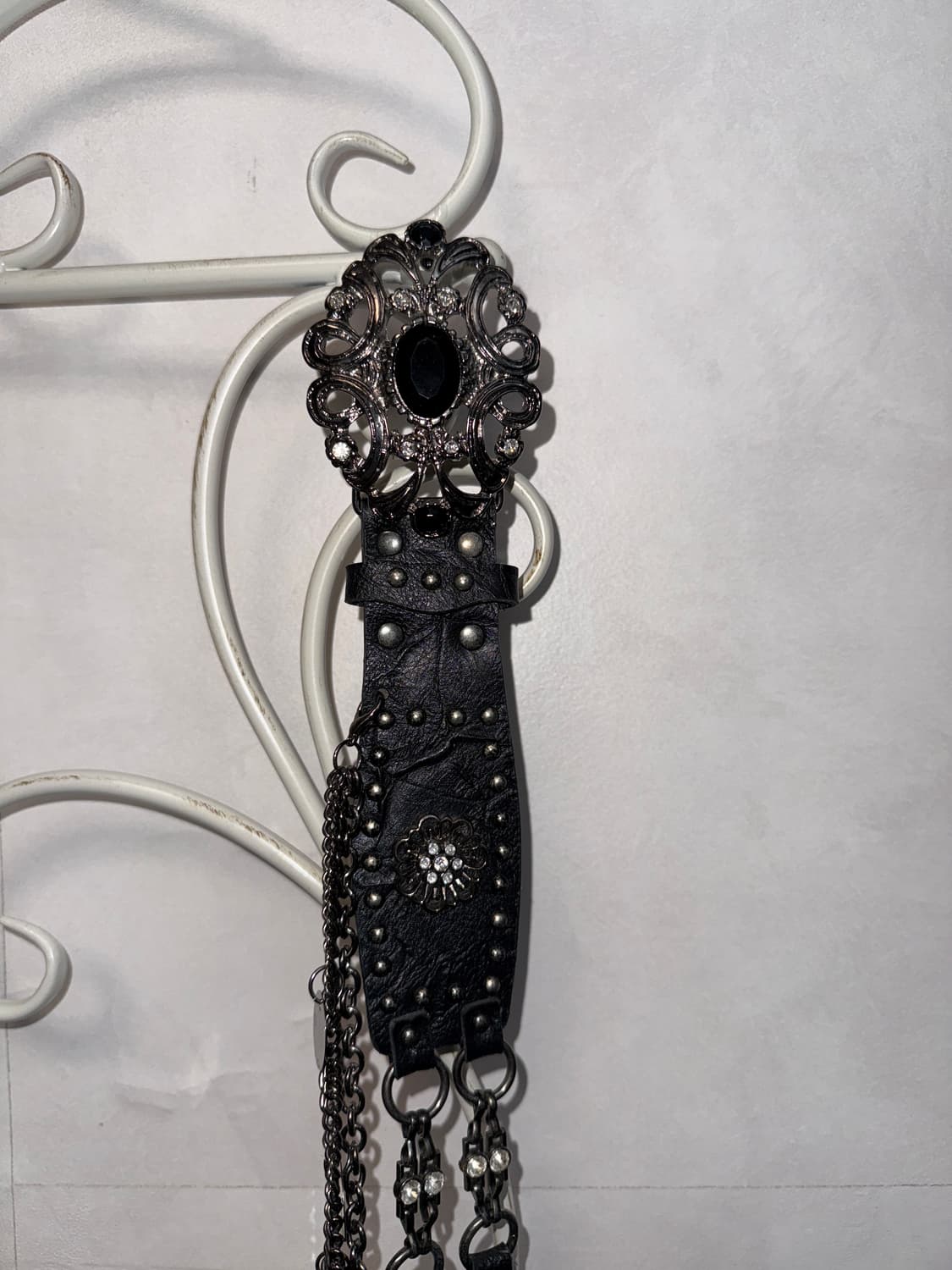 Black fairy flower cubic chain belt 상품이미지5