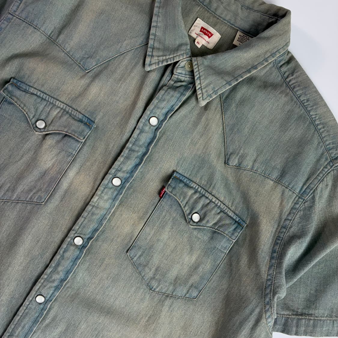 Levi's  리바이스 레드탭 웨스턴 반팔 데님 셔츠  상품이미지2