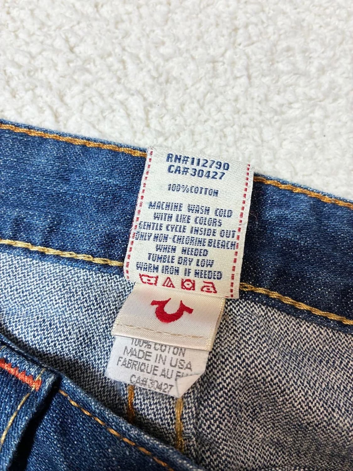 트루릴리젼 00s USA 로우 라이즈 부츠컷 데님 팬츠 PN7005 상품이미지10