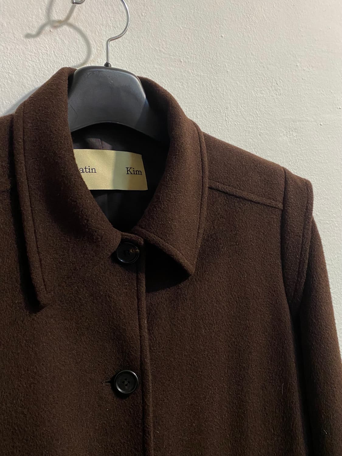 마뗑킴 울 블렌드 싱글 코트 상품이미지5