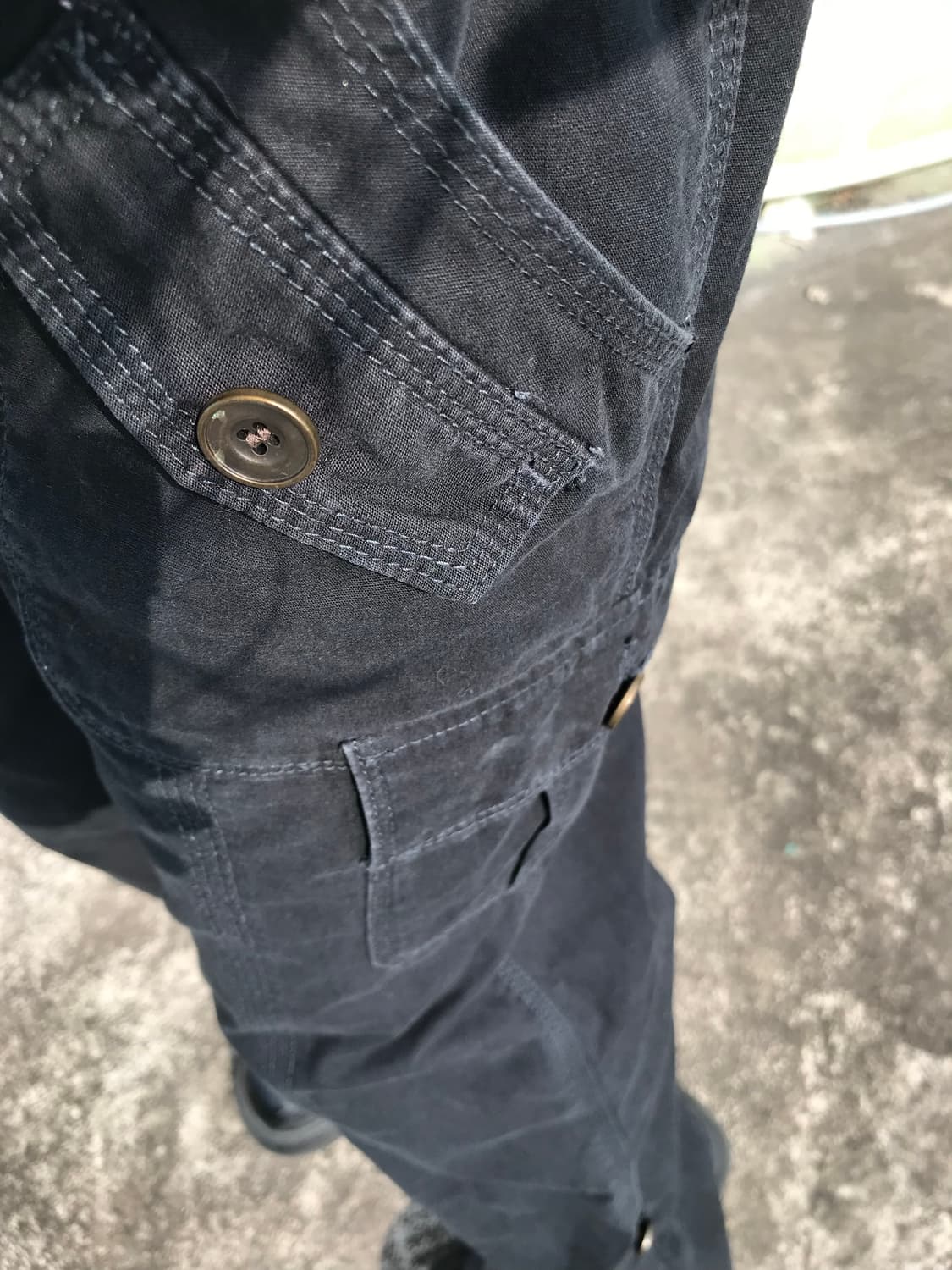 빈티지 블랙 로우라이즈 카고 팬츠 상품이미지5