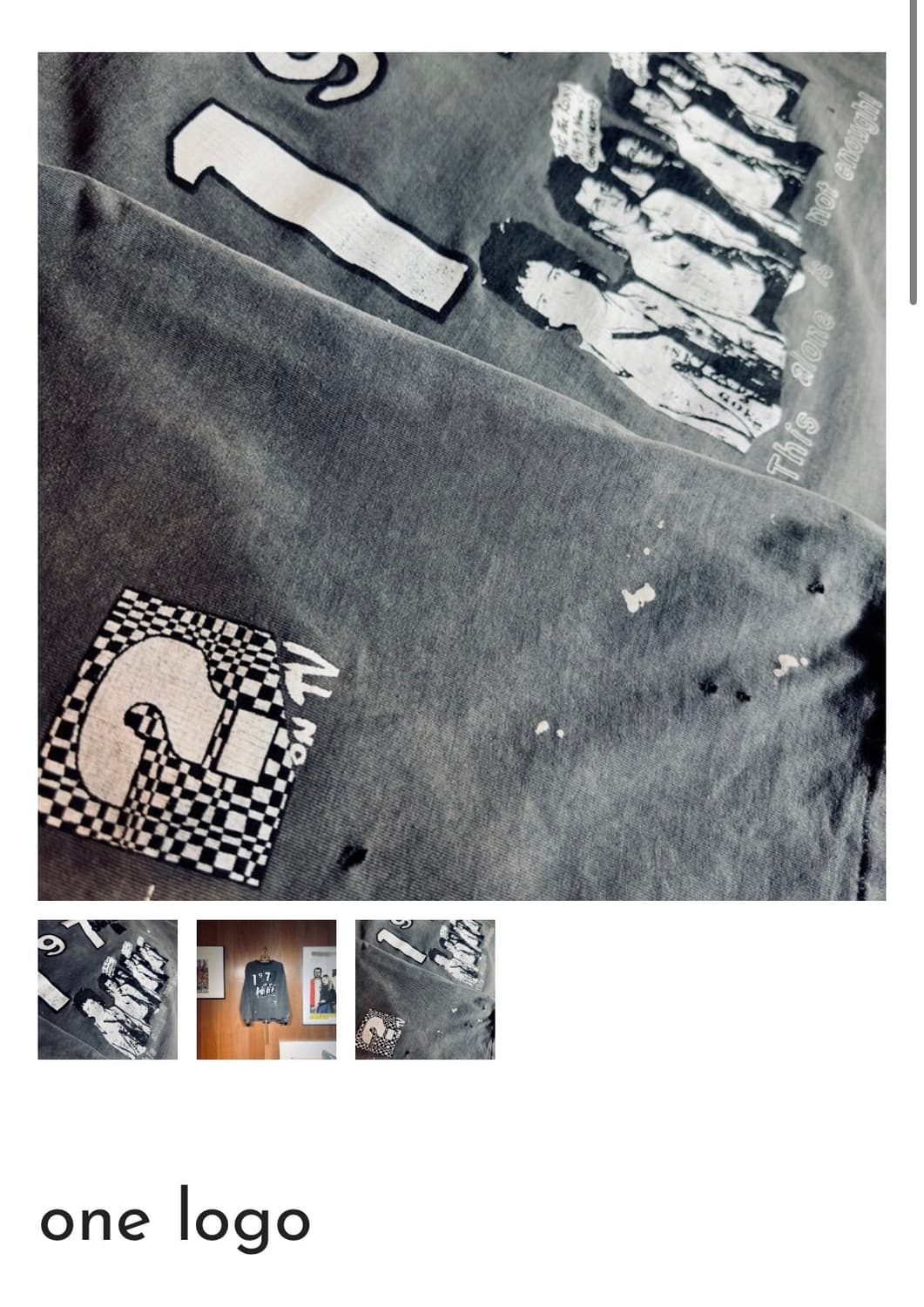 도넛리벤지 one logo 1사이즈 새상품 판매 상품이미지2