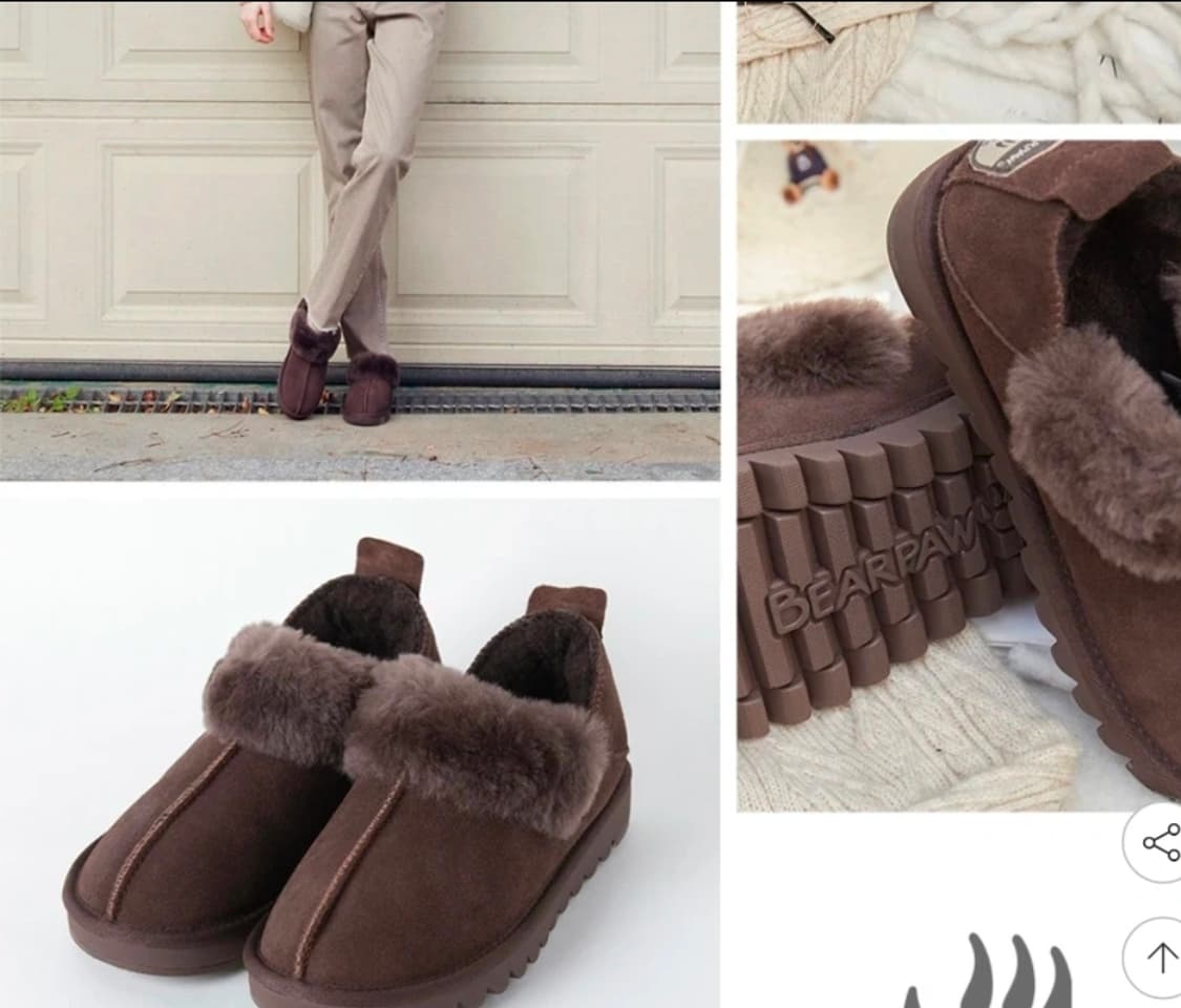 (새상품) 베어파우 WINNIE 초콜릿 슬립온 신발 255mm 상품이미지2