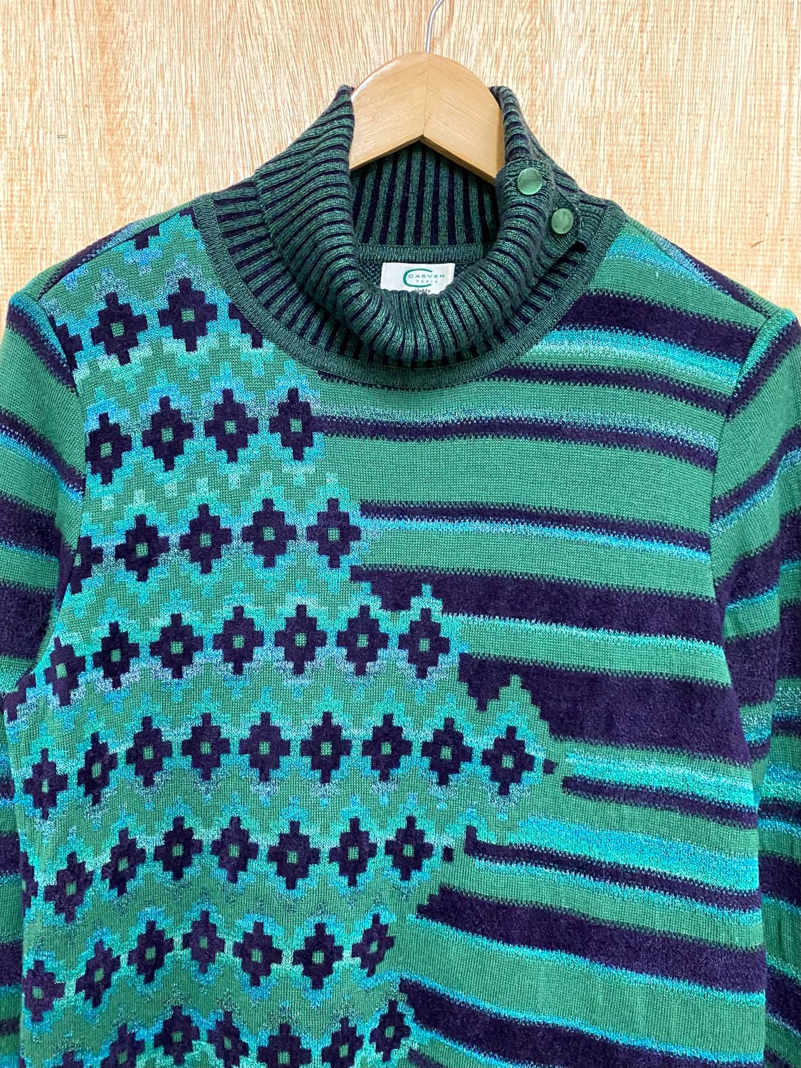 CARVEN button-up high neck knit 까르뱅 니트 상품이미지5