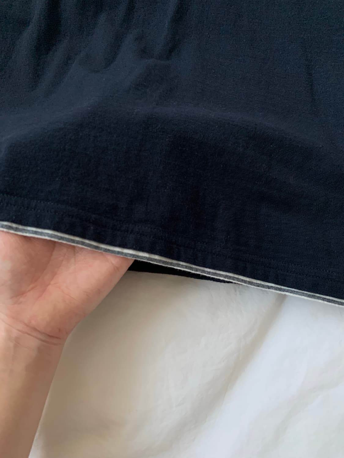 네이비 포인트 티셔츠 상품이미지3