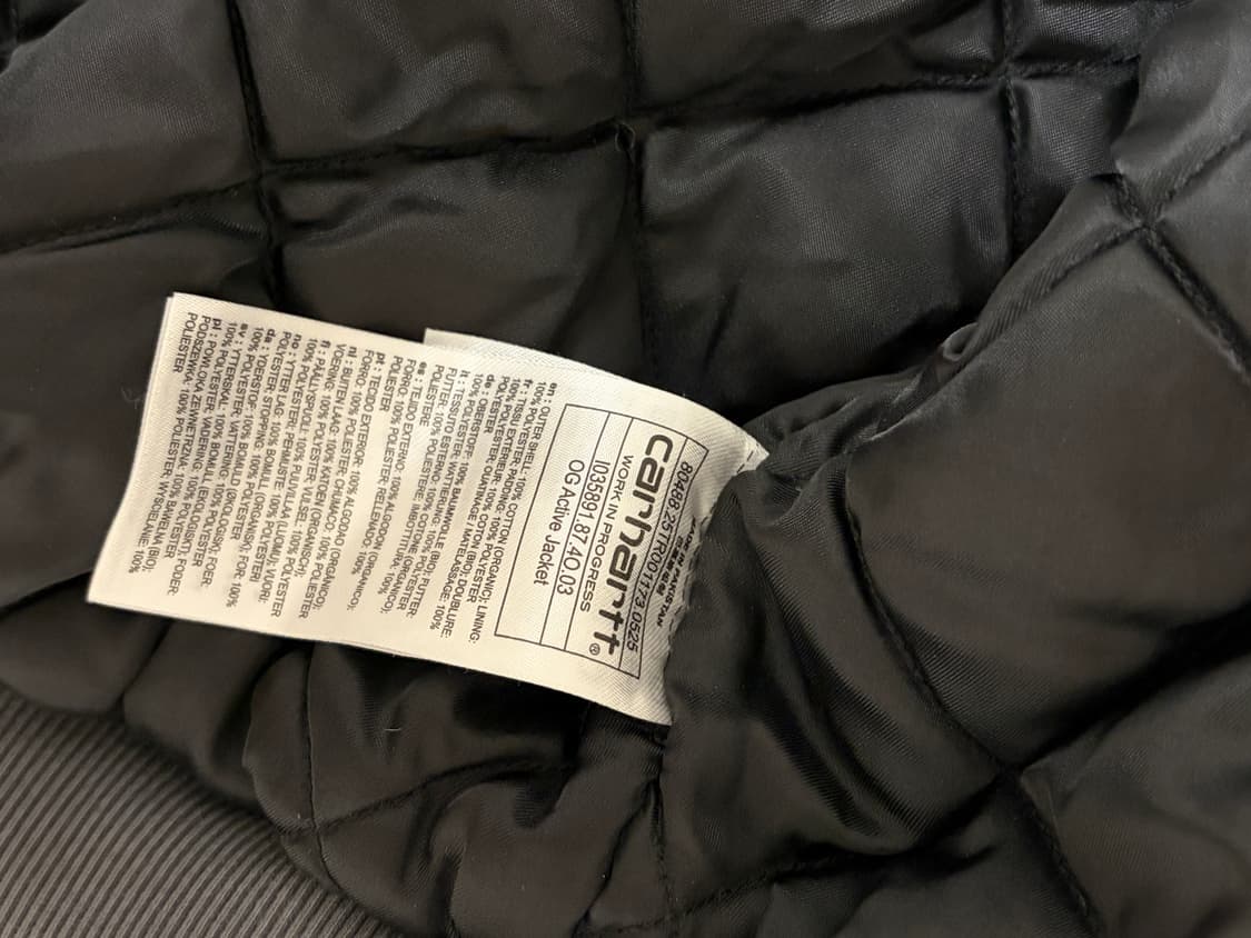 칼하트 og 액티브 자켓 stone canvas 새상품 상품이미지7