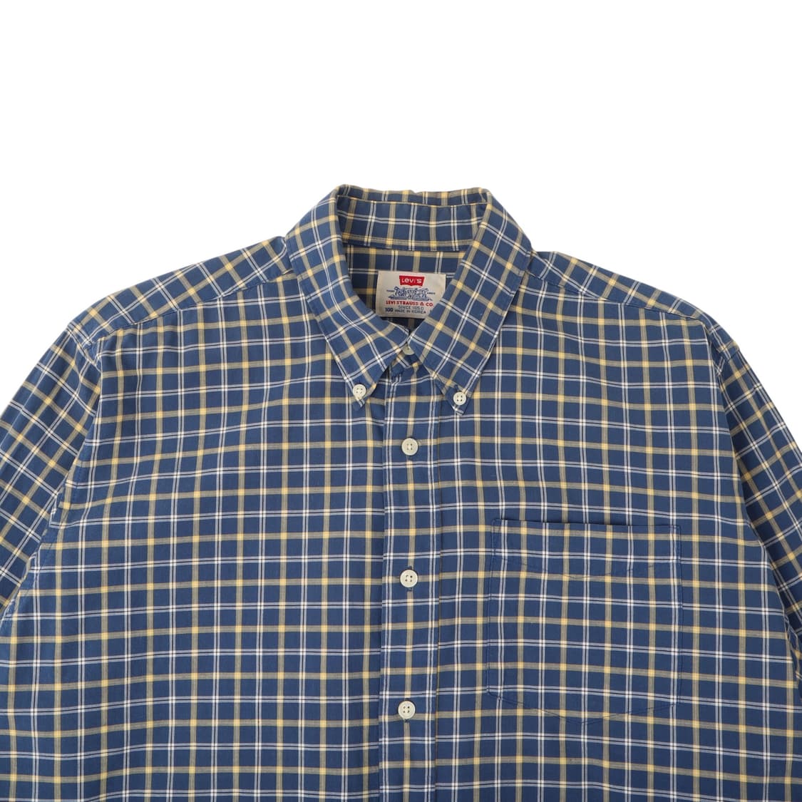 리바이스 블루 체크 셔츠 상품이미지2