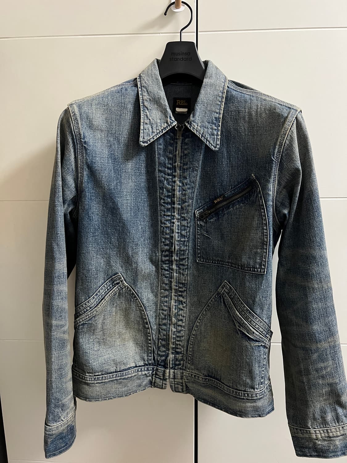 택포55) RRL 더블알엘 레이튼 연청 데님자켓 S 상품이미지2