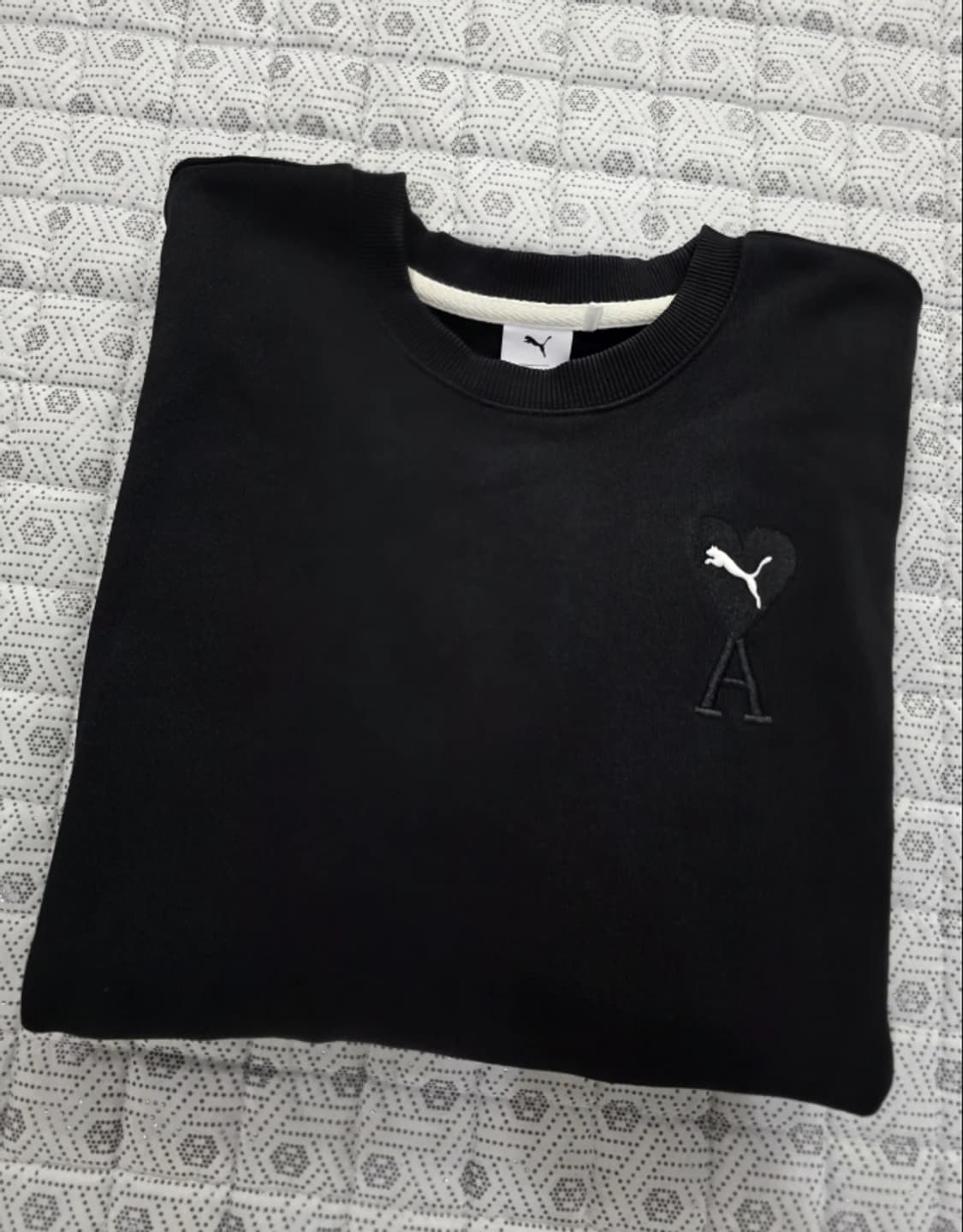 아미 푸마 콜라보 맨투맨 블랙 M 상품이미지6