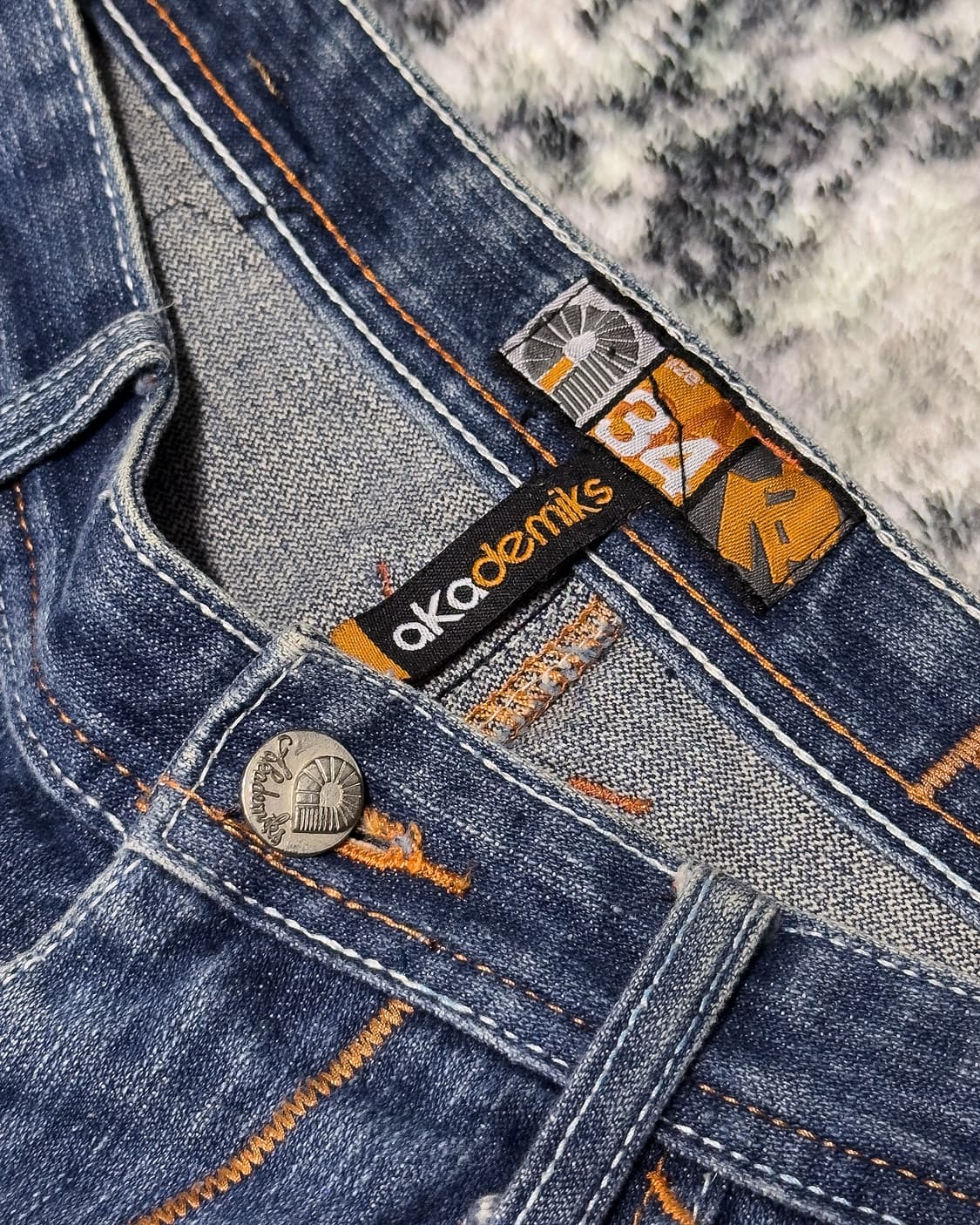 {Akademiks} Back Printing Bermuda Denim  상품이미지7