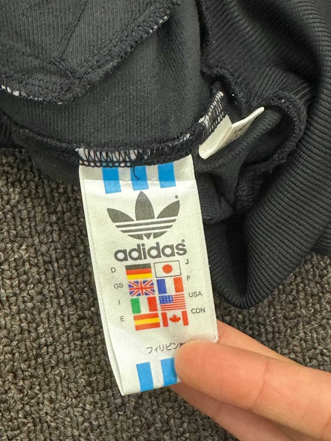 S)아디다스 빈티지 여성 골드 트레포일 로고 트랙탑 후드집업 상품이미지4