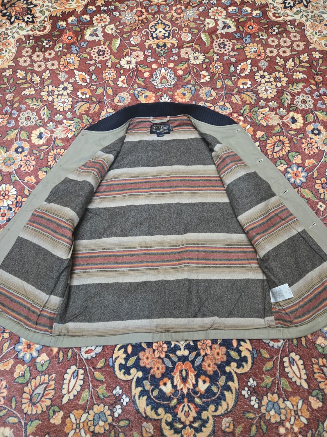 [M] 펜들턴(Pendleton) 코튼 캔버스 울 라이닝 베스트 상품이미지5