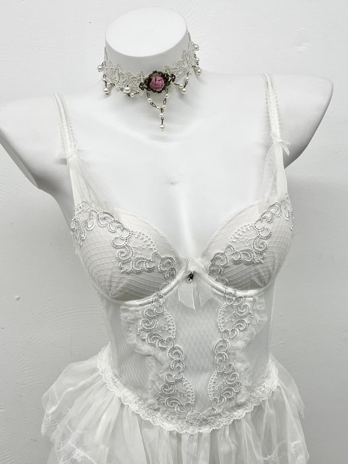 화이트페어리 레이스 코르셋 상품이미지2