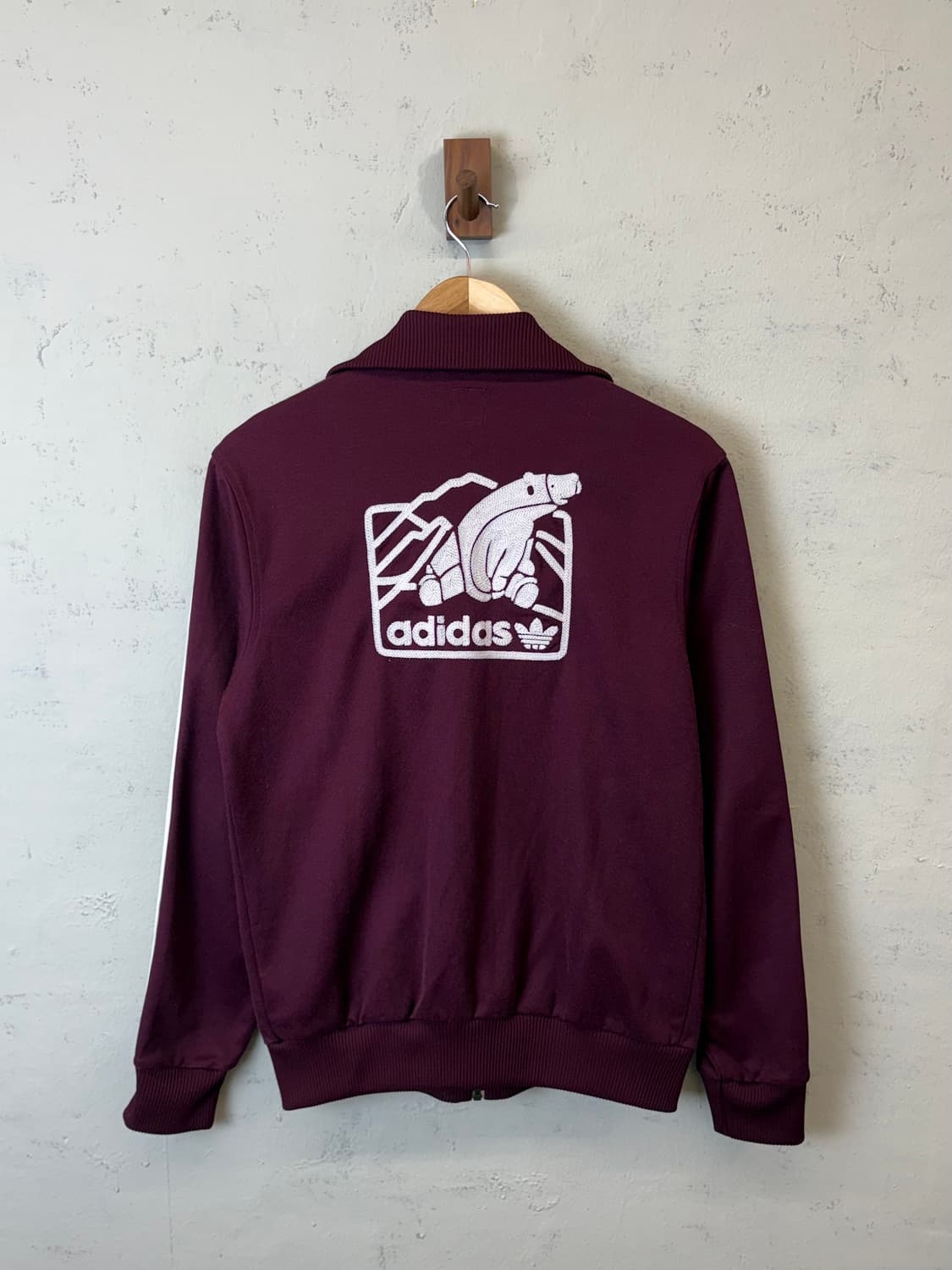 아디다스 00s 폴라베어 버건디 베켄바우어 트랙탑 져지 상품이미지2