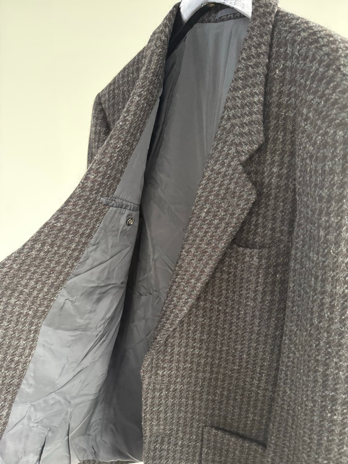 빈티지 체크 울 자켓 상품이미지3