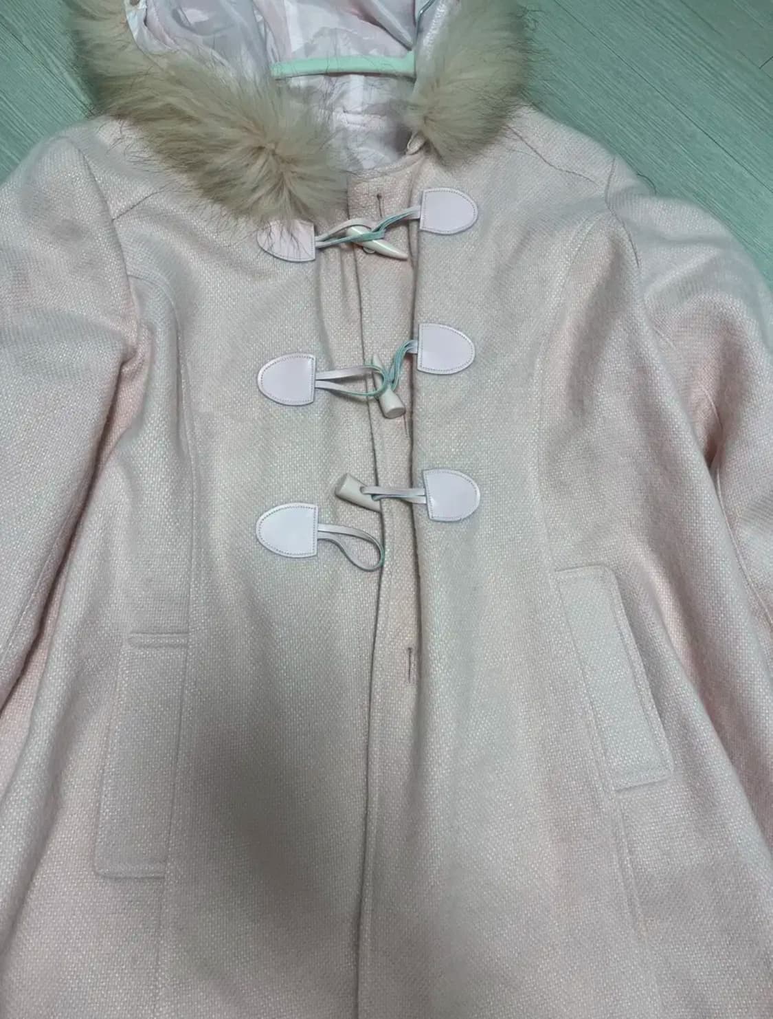 빈티지 핑크 떡볶이코트 상품이미지3