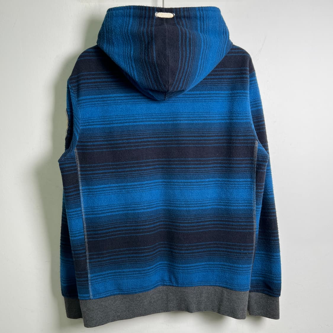 Avirex 아비렉스 블루 체크 패턴 후드집업 L 상품이미지6