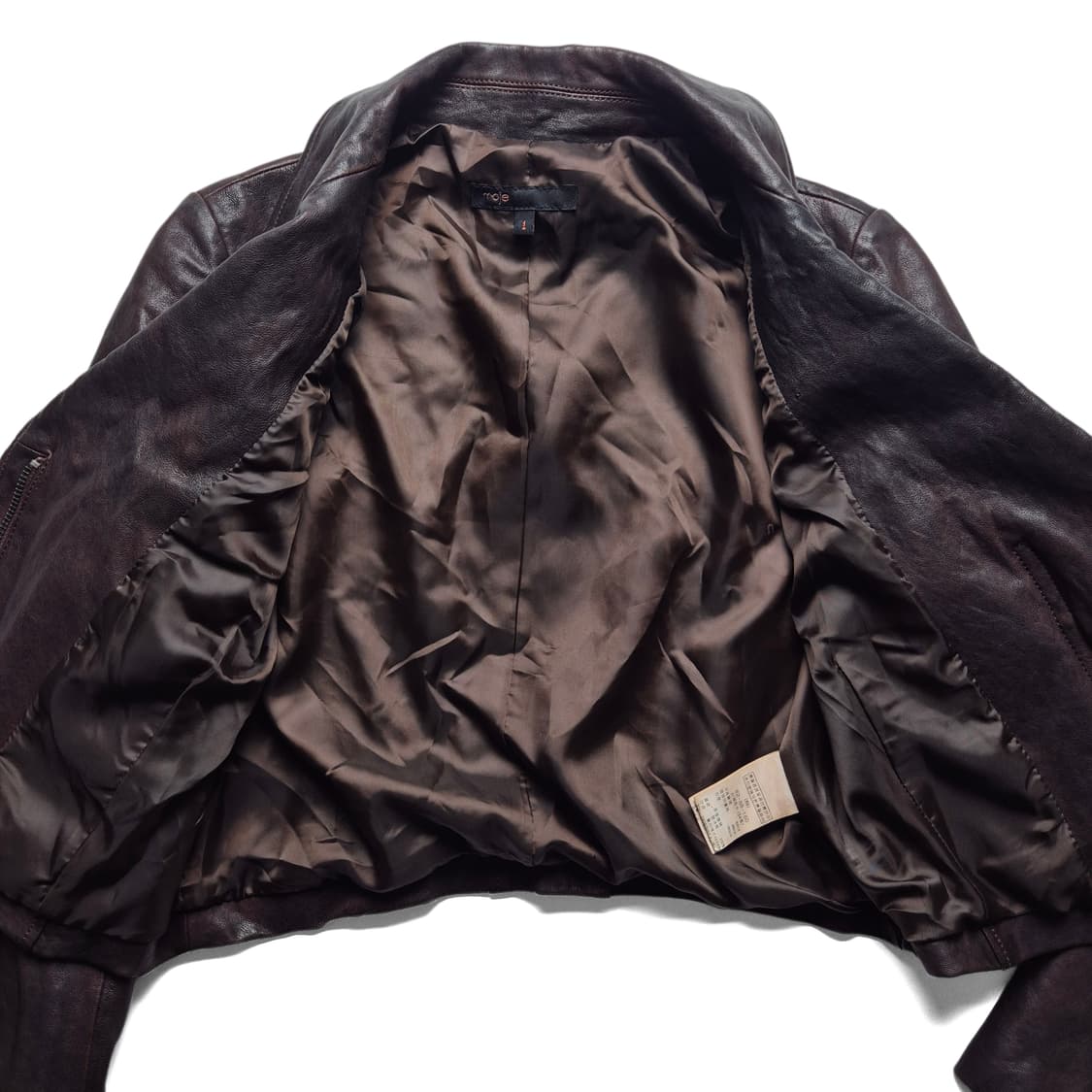 [1] 마쥬 크롭 양가죽 라이더 자켓 고스펑크 상품이미지8