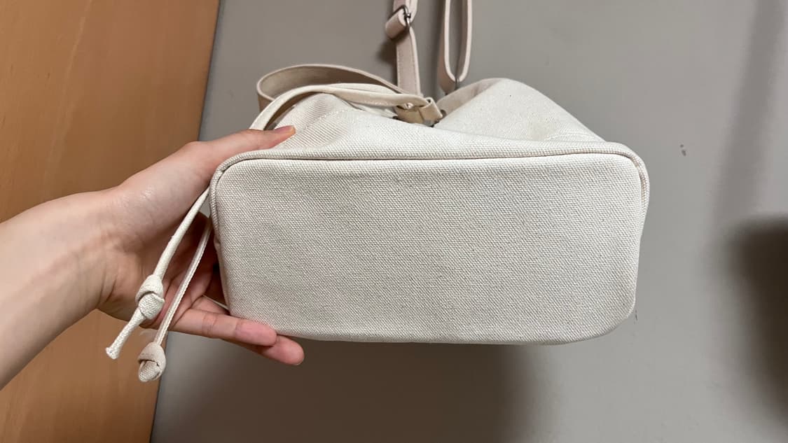 뉴 엠버 캔버스 버켓백 3943 아이보리 상품이미지5