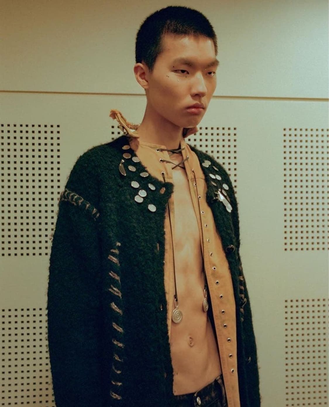 나마체코 행크포드 가디건 네이비 S 상품이미지2