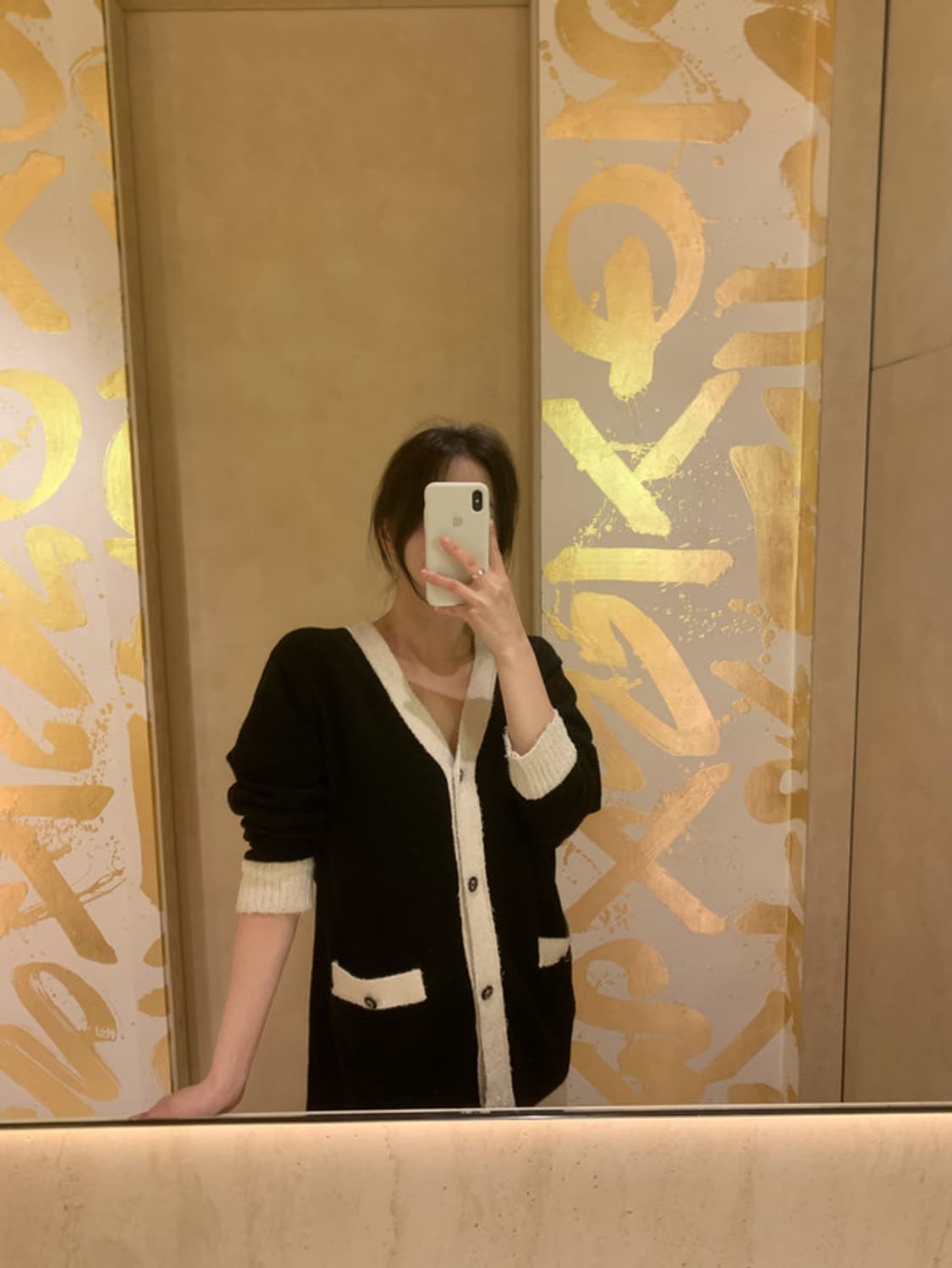 [새상품] 샵모도 modo 블랙 리본 가디건  상품이미지2