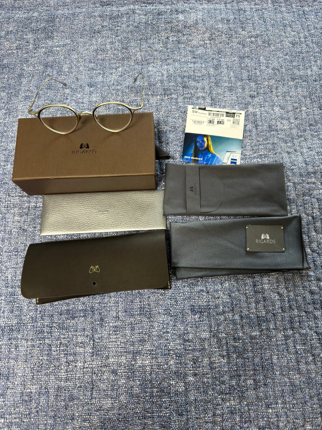 RIGARDS RG1093TI GOLD BLACK 리가즈 안경 46사이즈 상품이미지1