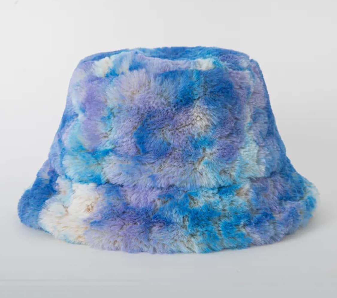 [남녀공용]딜레탕티즘 캔디블루 퍼 버킷햇 상품이미지1