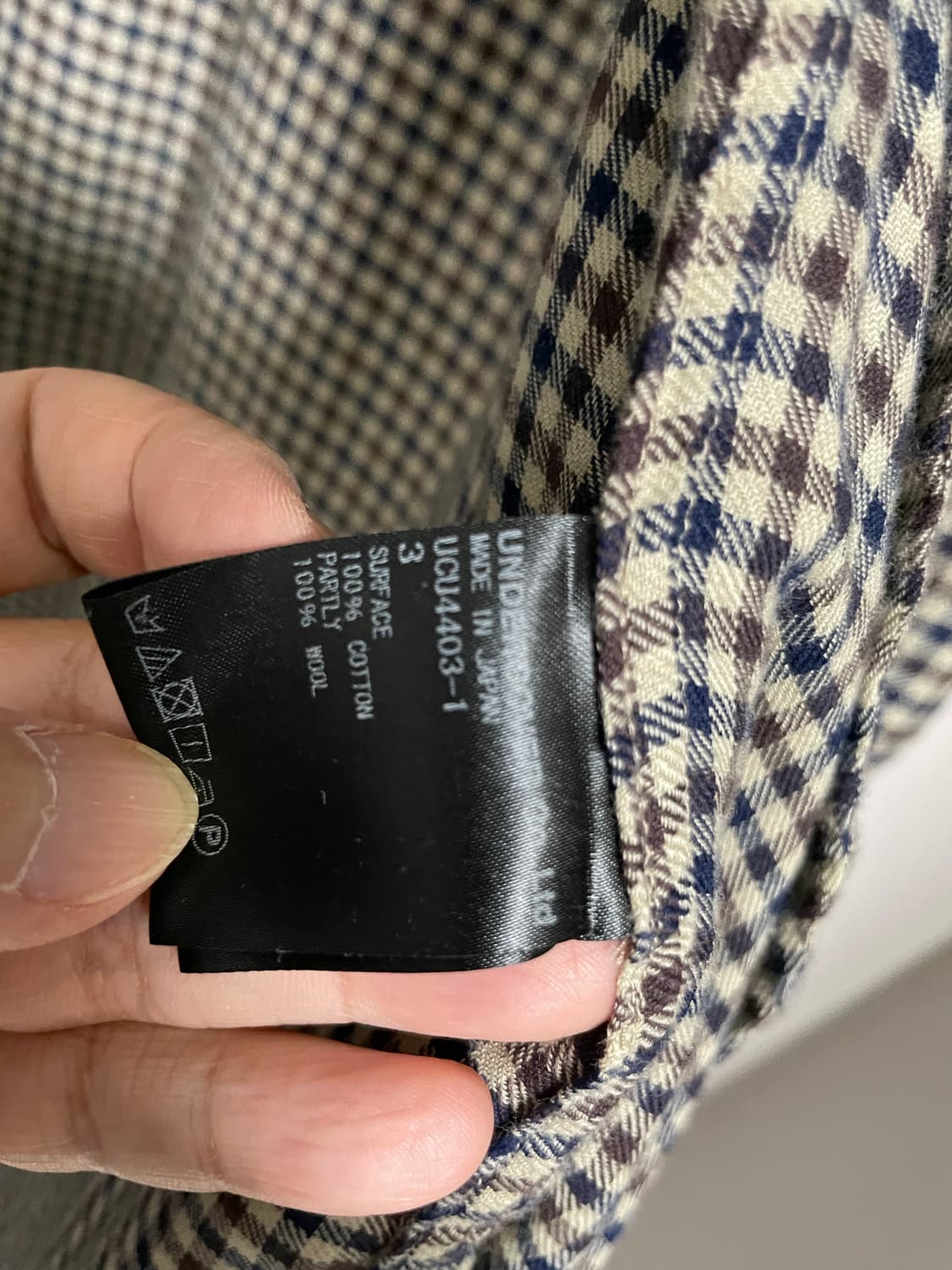 UNDERCOVER 체크 셔츠 사이즈 3 상품이미지3