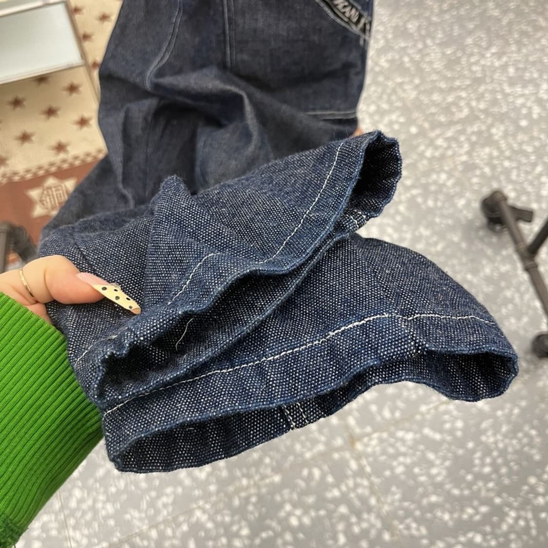 칼 카니 빈티지 레트로 Y2K 데님 멜빵 점프수트 L C09881 상품이미지8