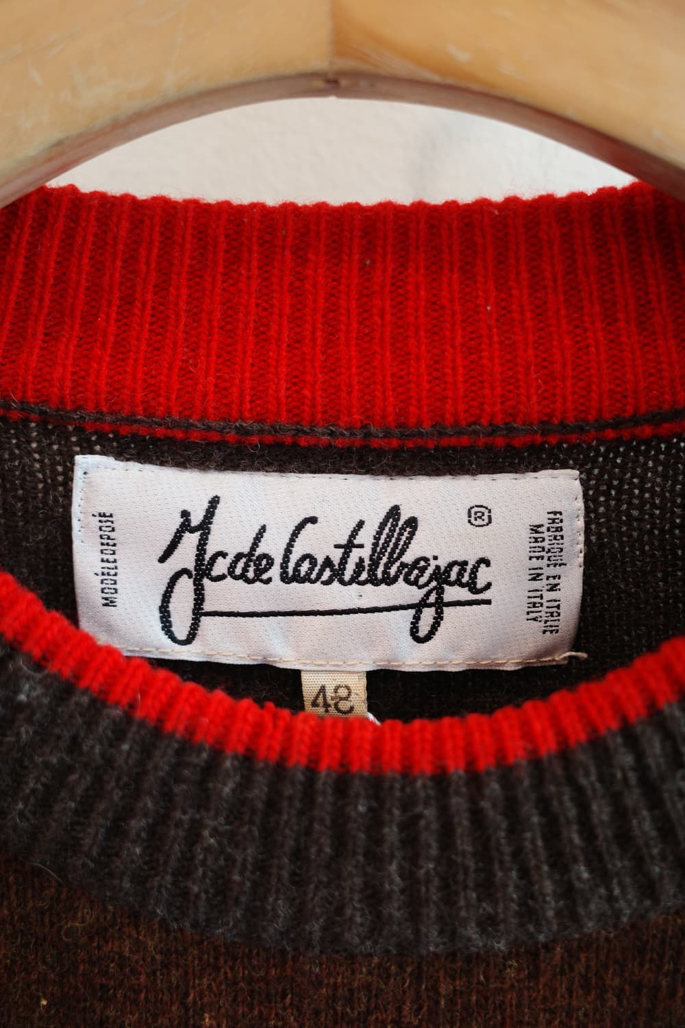 J.C DE CASTELBAJAC 자수 울 니트 (MADE IN ITAL 상품이미지3