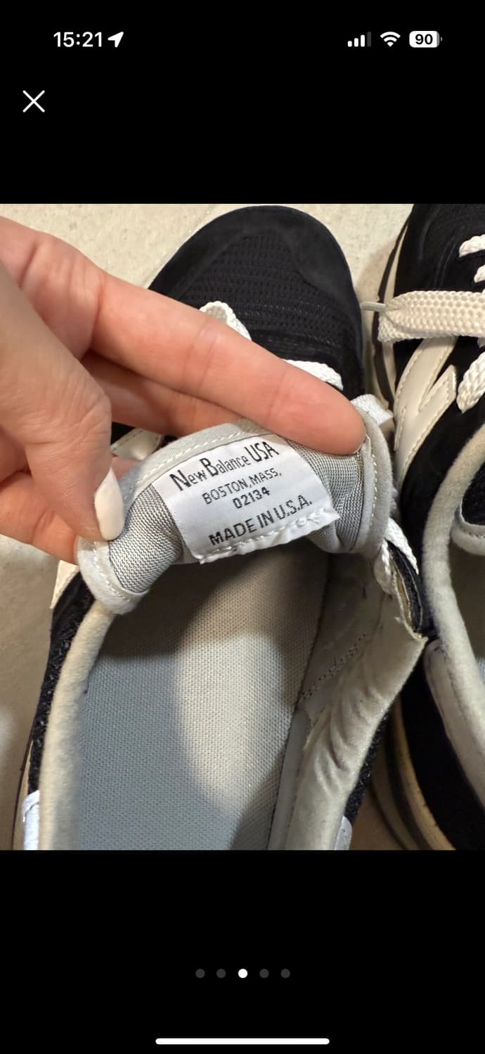 뉴발란스 990v1 메이드 인 USA 블랙 상품이미지3