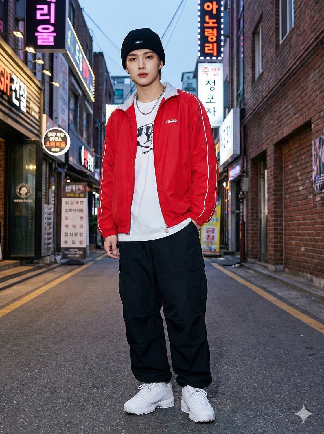 Ellesse 레드 빈티지 윈드브레이커 트랙 재킷_105 상품이미지1