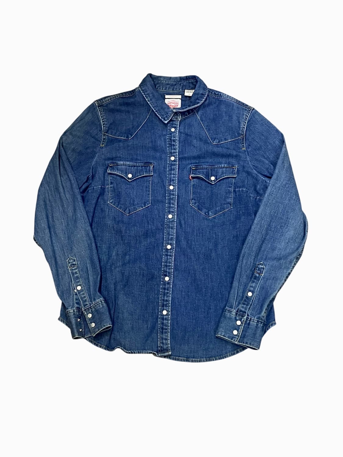 리바이스 테일러드 핏 웨스턴 데님 셔츠 L #csz3304 상품이미지3