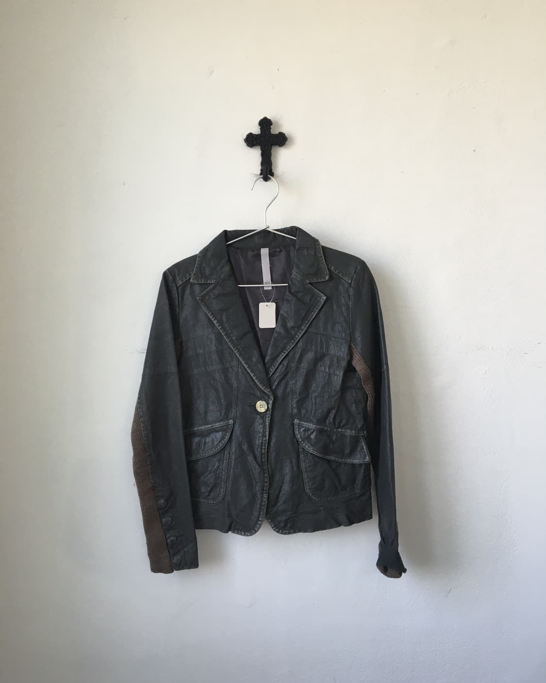 Buffalo leather gray jacket 상품이미지1