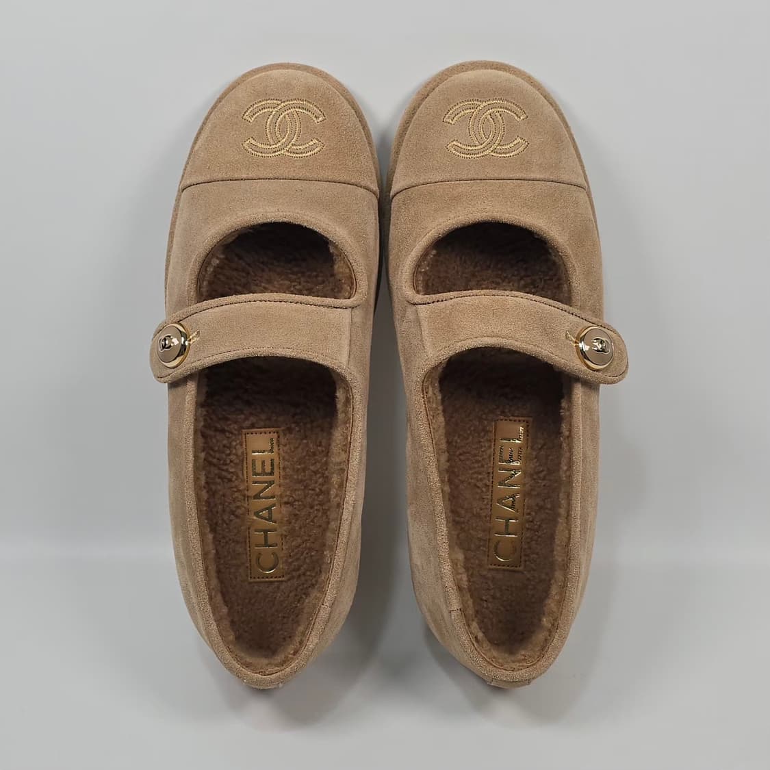 샤넬 스웨이드 시어링 메인젤리 플랫 슈즈 ( 230 ) 상품이미지6